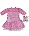 Ask Amy 22 Inch Lifelike Baby Dolls for Toddlers, 3 Year Old  Girls, Kids Children Learning Toys, Interactive Talking, Singing, Educational Smart Doll Brunette Pink Sparkles Dress