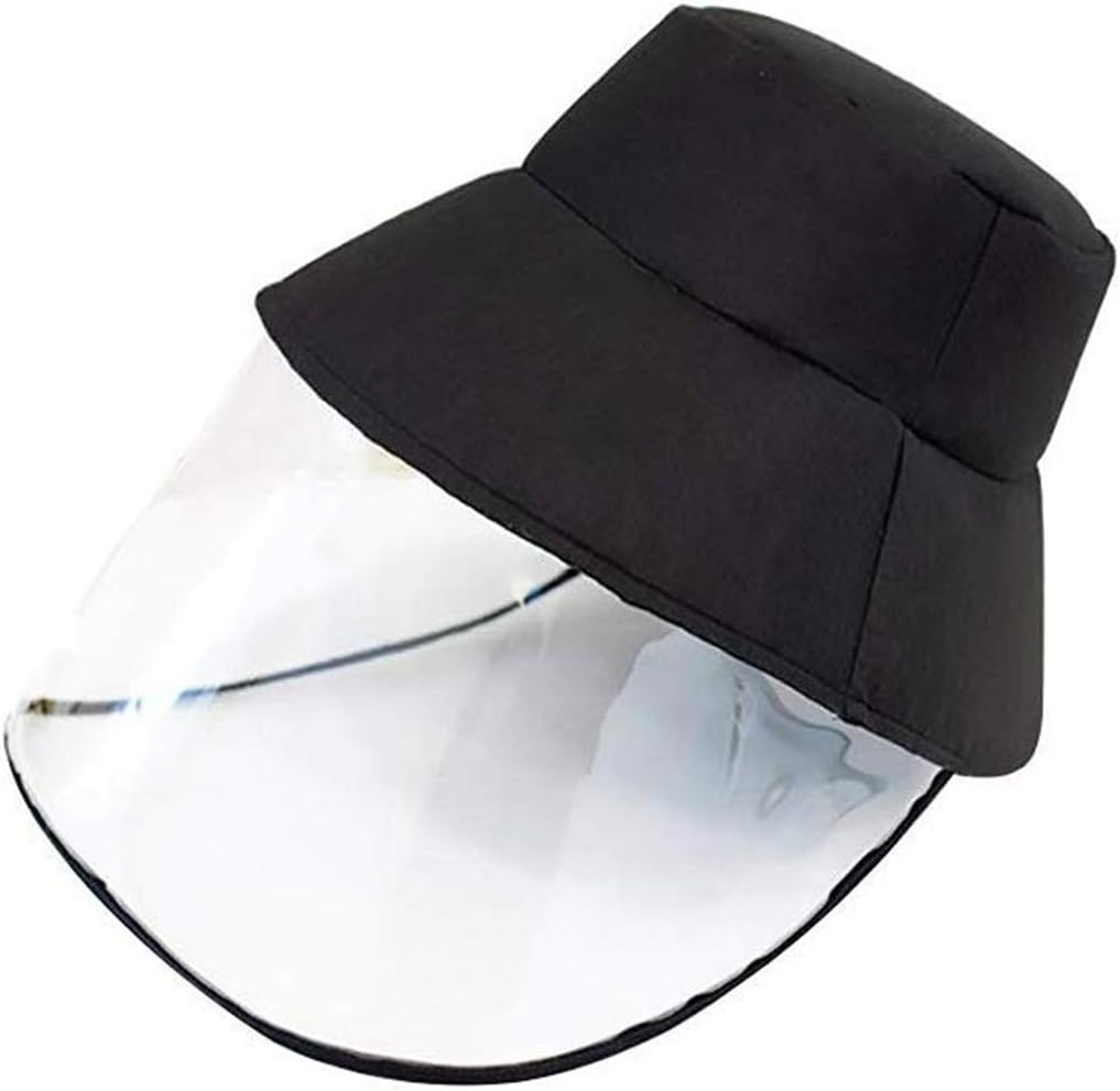 Protective Cap,Anti-Fog Fisherman Hat,Dustproof Windproof Baseball Cap with Face Shield,Anti-UV Bucket Sun Hat for Unisex