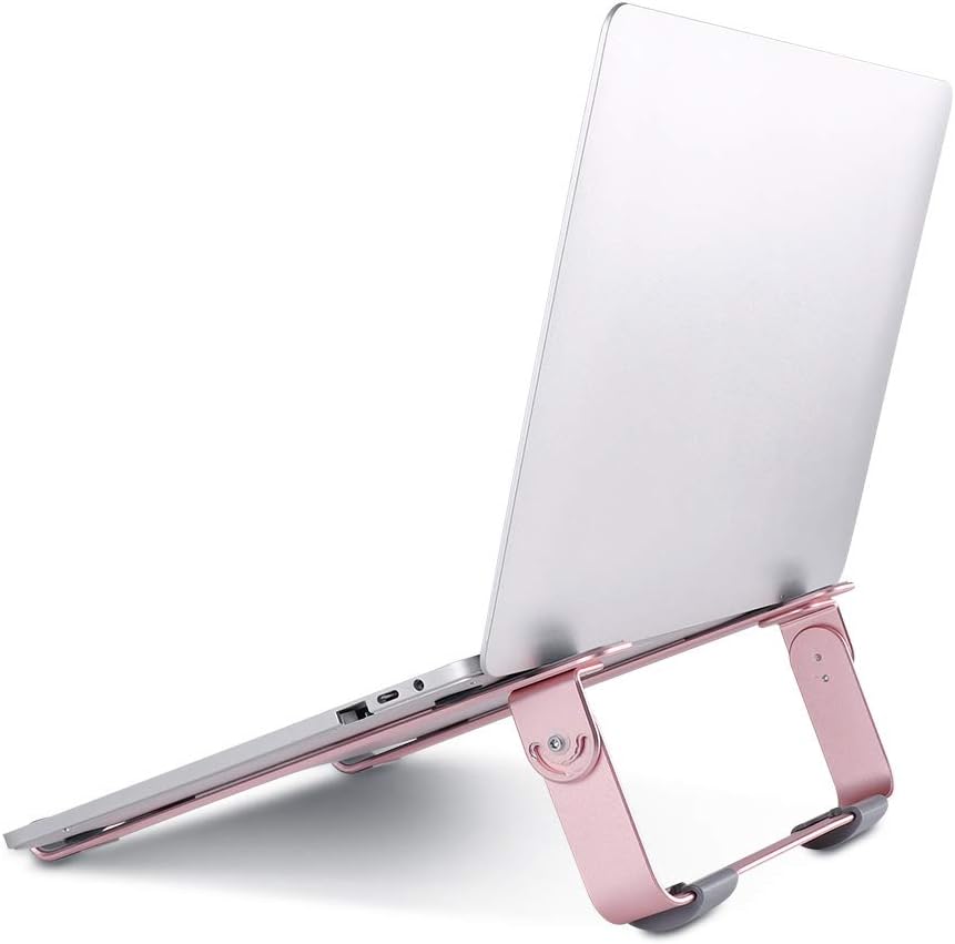 Laptop Notebook Stand, INNOMAX Laptop Cooling Computer Stand, Holder Compatible with Apple MacBook Pro, Air, Dell XPS, HP, Samsung, Lenovo More 11" ~ 16"-Pink