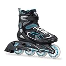 Bladerunner 0T613100821-8  by Rollerblade Advantage Pro XT Women's Adult Fitness Inline Skate, Black and Light Blue, Inline Skates