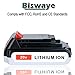Biswaye 4.0Ah 20V Lithium Battery LBXR20 Compatible with Black and Decker 20V Max Battery LBXR2520 LBXR2020 LB2X3020 LBX20 LB2X4020 & LST522 LHT2220 LST300 20-Volt Max Cordless Power Tools (2-Pack)