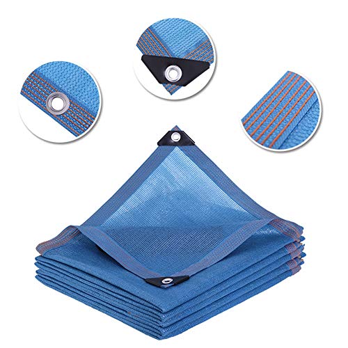 SYY Sonnensegel Schattennetz, Blau Mesh-Shading Net, 90% Anti-UV-, Eingedickt Und Encrypted Große Sonnensegel, (Size…