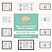 Baby Handprint Kit by Little Hippo |Deluxe Size + NO Mold| Baby Picture Frame & Non Toxic Clay! Baby Footprint kit, Perfect for Baby Boy Gifts, and Baby Girls Gifts! (White, Deluxe)