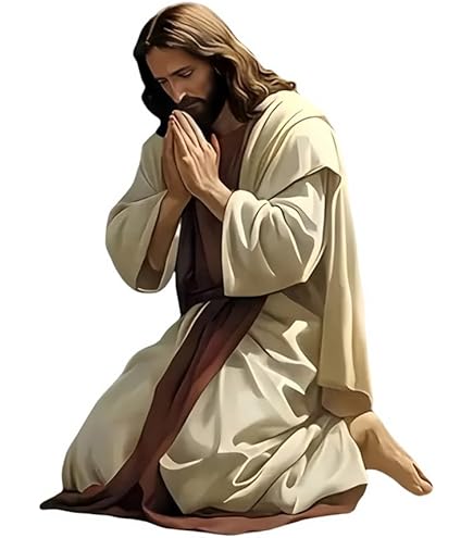 NBFU Christian Jesus Religious (blanco) (juego De 2) Calcomanías De Vinilo Impermeables De Alta Calidad Para Teléfono Portátil, Accesorio Para Teléfono Portátil, Casco, Ventana, Parachoques Taza