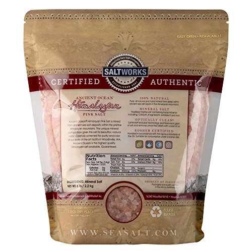 SaltWorks Ancient Ocean Himalayan Pink Salt, Extra Coarse Grain, 5 Pound Bag - Image 3