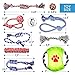 Pets&Goods Heavy Duty Rope Toy for Active Chewers, Washable 100% Cotton Dog Chew Toys - Tug of War, Pack of 9 Puppy Teething Toys (Small Breed, 9, Count)
