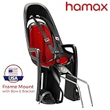 Hamax Zenith Rear Child Bike Seat (Grey/Red, Frame Mount)
