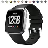 Allbingo Cute Bands Compatible Fitbit Versa,Women Men Floral Replacement Strap Wristband Small Large Compatible Fitbit Versa Smart Watch