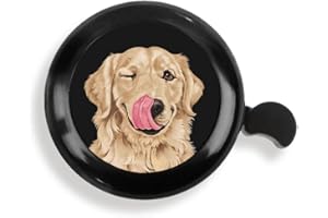 WIRESTER Cute Aluminum Round Bike Bell, Classic Ring Bicycle Bell, Bike Accessories Bell Ring for Adults Kids Girls Boys (Black, Red, Blue, Purple)