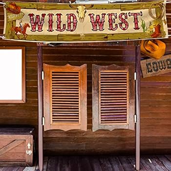 Amazon Com Western Party Supplies Large Fabric Saloon Yeehaw