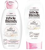 Garnier Whole Blends - Oat Delicacy - With Natural Extracts - Gentle Shampoo & Conditioner Set - Net Wt. 12.5 FL OZ (370 mL) Per Bottle - One Set