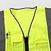 EGELEXY Visibility Reflective Vest Working Clothes Motorcycle Cycling Sports Outdoor Reflective Safety Clothing (Yellow)