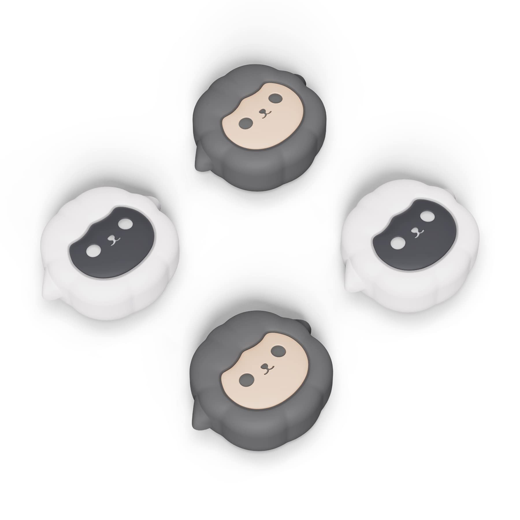 PlayVital Joystick Caps for Nintendo Switch, Thumbstick Caps for Switch Lite, Analog Cover for Switch OLED Joycon Thumb Grip Caps for Switch & Switch Lite & Switch OLED - Little Sheep