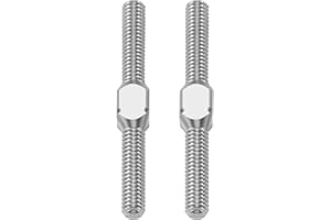 RC HUB RCHUBAM RC Turnbuckles Camber Links 1Pair 14mm - 50mm 2PCS Steering Linkage Tie Rods (M3) for 1/10 TRX-4 RC Slash 4X4 1/10 RC Car Upgrades Part (28mm)