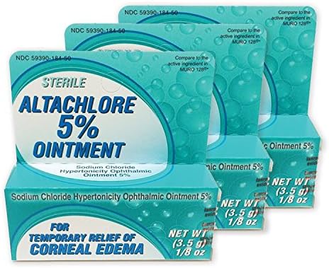 Altachlore 5% Sodium Chloride 3.5 g ointment, Compare to Muro 128, 3-pack