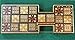 Replica Royal Game of Ur - Solid Wood Board with Eye-Catching Design, Wooden Pieces and Pyramid Dice