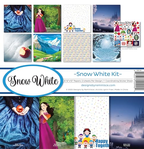 Reminisce Snow White Scrapbook Collection KIT