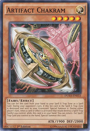 Yu-Gi-Oh! - Artifact Chakram (DUEA-EN033) - Duelist Alliance - 1st Edition - Common