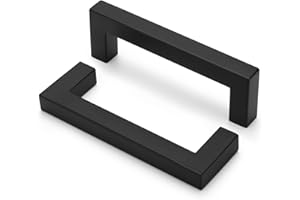 goldenwarm 6 Pack | 3.75" Cabinet Handle Black Drawer Pull for Kitchen Cabinet Handles Cupboard Door Handles