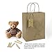 Becko Brown Kraft Paper Bags, Shopping, Merchandise, Party, Gift Bags - 24 Count - 8”x5”x10.5”