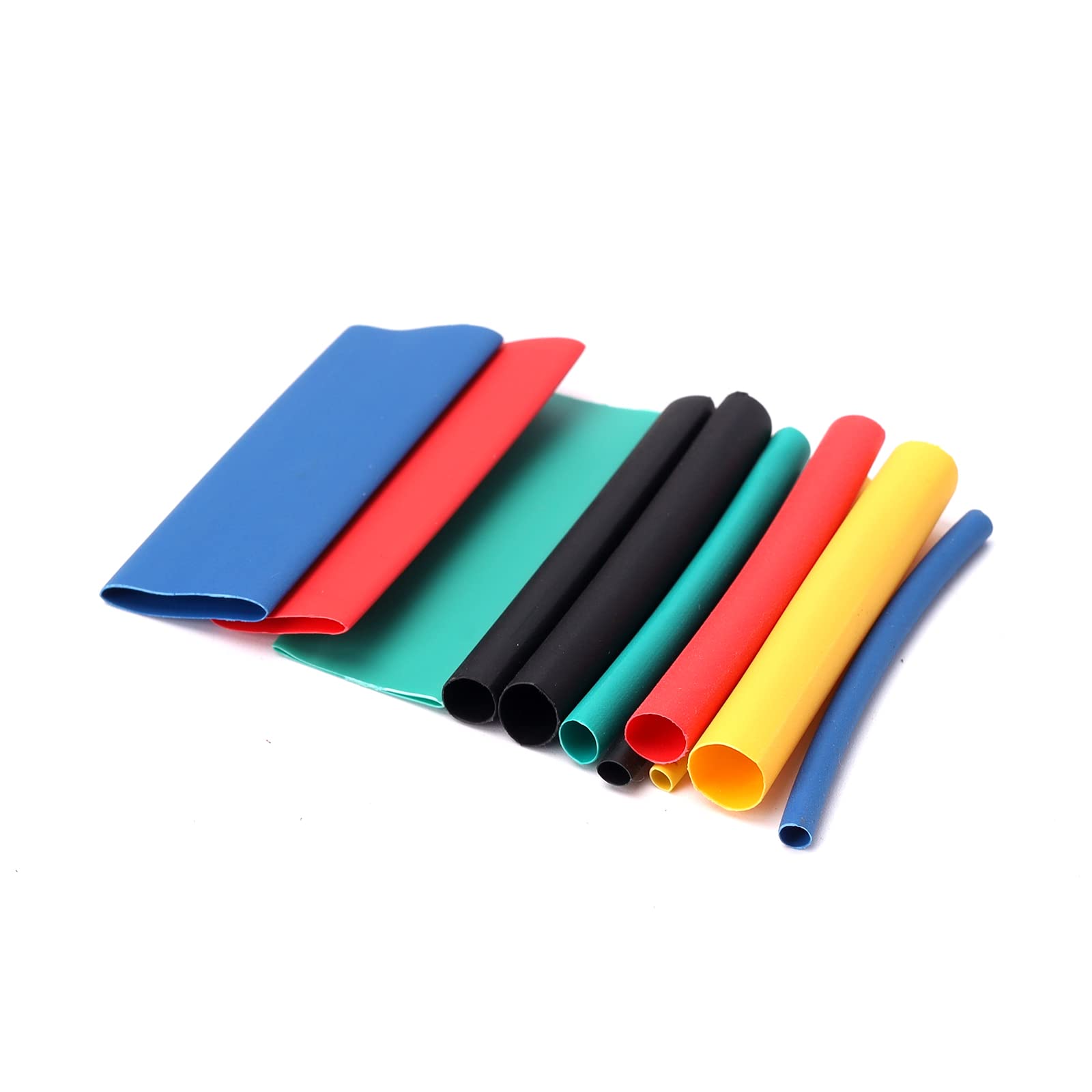 Ruimou 530Pcs Color Heat Shrink Tubing Shrinkage Ratio 2:1 Insulation Protection Kit for Repair Wire Cable Connection End Treatment (530) — image 1