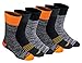 Dickies Dri-Tech Crew High Vis Orange/Black/FreeRun Assort Men’s Shoe 6-12; Sock 10-13thumb 1