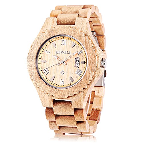 bewell wooden wrist watch