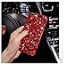 Black Lemon Phone Case for iPhone 7 Plus/iPhone 8 Plus Case for Womens and Girls Soft Silicone iPhone Cases Cover Cute Bling Rhinestones Glitter Diamond Hard Back Rubber Bumper Protective Case (Red)