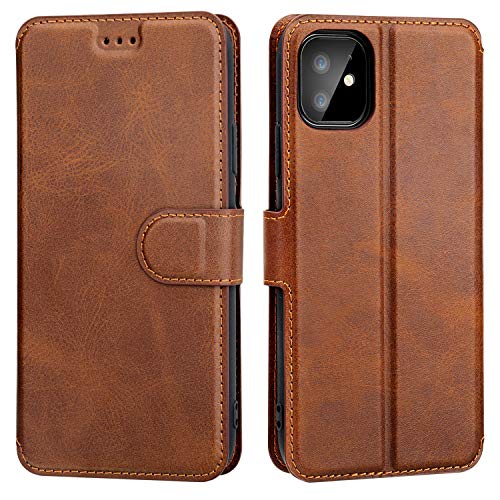 iPhone 11 Slim Flip Wallet Case with Card Holder,OT PU Leather