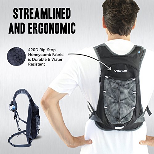 Vibrelli Hydration Backpack & 2L Hydration Bladder High Flow Bite