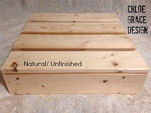 10X10 Inch Square Wood Cake Stand NATURAL- DIY cake stand 10x10 cake stand, wood cake stand, country cake stand,rustic cake stand, country wedding decor, square cake stand