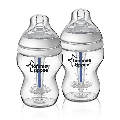 Tommee Tippee Closer to Nature 260 ml/9fl oz Anti-Colic Plus Feeding Bottles ...