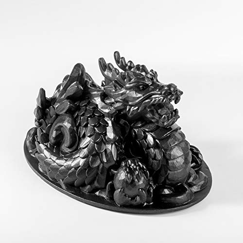 Duracast Ironworks Cast Iron Wood Stove Steamer Dragon Design, XL 3QT