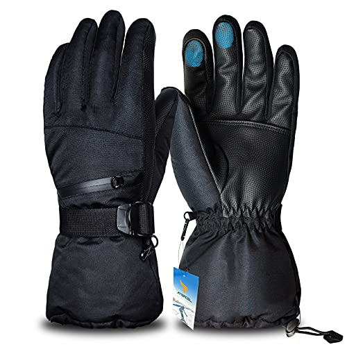 Ski Gloves 3M Thinsulate Touchscreen Waterproof Snow Gloves for Men