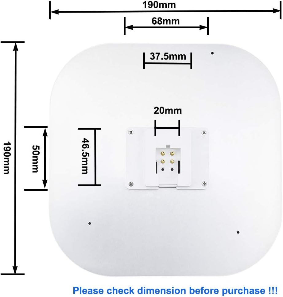 Bonlux 18W 2D 4Pin GR10Q LED Light Bulb Cool White 6000K Square Lamp Replace 21W 28W Gr10q Cap Standard DD Butterfly CFL for Bathroom Living Room Restaurant Non-Dimmable(1-Pack) - Image 5