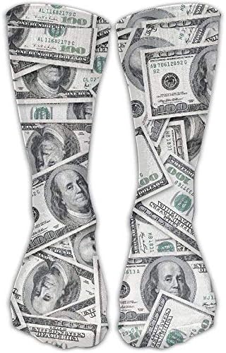Daisylove Seamless Us Dollars Money Comfortable Novelty High Athletic Sock Outdoor Gift