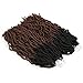 FASHION IDOL Nu Faux Locs Crochet Hair 18 Inch Nu Soft Locs Ombre Crochet Hair 6 Bundles Natural Wavy Crochet Dreadlocks Extensions for Black Women LIGHT AUBURN OMBRE (TT1B/30)