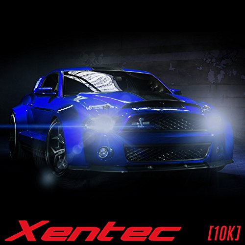 Xentec Xenon bulb 9006 (HB4) 10000K x 1 pair bundle with 55W Digital Slim Ballast x 2 (Ocean Blue)