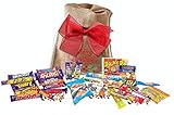Great British Bag of sweets | 15 BARS & 250G MIX OF RETRO CANDY | British Candy & Chocolate Gifts Cadbury Retro Candy Best of British Candy in Basically British Gift Bag