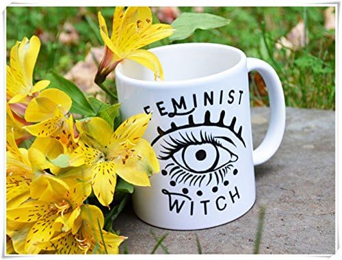 Feminist Witch: Evil Eye, Feminism Mug, Coffee Cup, Ceramic Coffee Mug 11oz