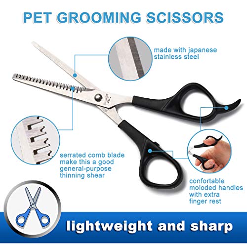 Dorakitten Pet Scissors,Dog Grooming Scissors Pet Beauty Scissors Dog Thinning Scissors Dog Barber Scissors Professional Hairdressing Pet nail clippers for Animal