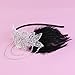 Tinksky Retro Black Feather Headpiece Flapper Chain Flower Hairband Great Gatsby Headband 1920s for Fancy Dress Party Dress-up Accessories - Wedding Valentine's Day gift