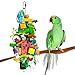 SunGrow Bird Chew Toy, Attractive and Colorful Wooden Blocks and Ropes, Boredom Buster, Exercise Tool, Perfect for Cockatiel, Budgie, Indian Ringneck, Senegal Parrot and Other Birdiesthumb 4