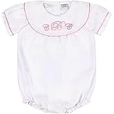 Carriage Boutique Personalized Classic Monogram Baby Girl Bubble Romper – Elegant Collar for Custom Embroidery