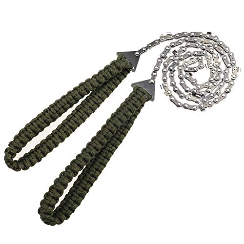 36 inch Pocket Chainsaw with Paracord Handle 16 teeth
