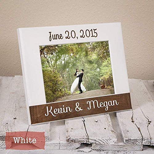 Personalized Wedding Picture Frame With Names and Date Wedding Gift Anniversary