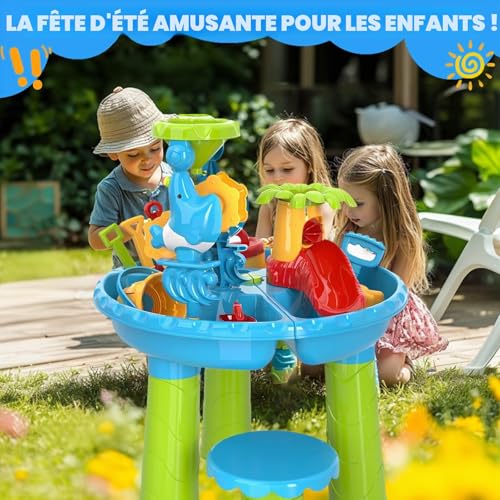Diealles Shine Multifunctional Water Sand Table for Children Outdoor Play Table for Children 1 2 3 4 Years Old