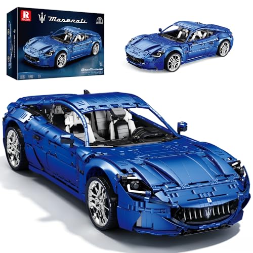 Reobrix Sports Car Building Block Set for Adults, Racing Vehicle 1:8 Building Kit for Adults, 11010, 5480 Pieces, Ages 14+