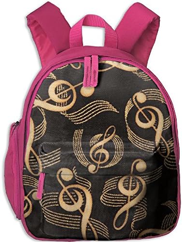 Cloogen Gold Music Character Students Backpacks For Teen Girls Kids Bookbag