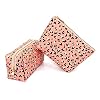 2Pcs leopard makeup bag Cosmetic Bag Makeup Bag for Women Toiletry Pouch Makeup Organizer Travel Cases Toiletry Bag for…